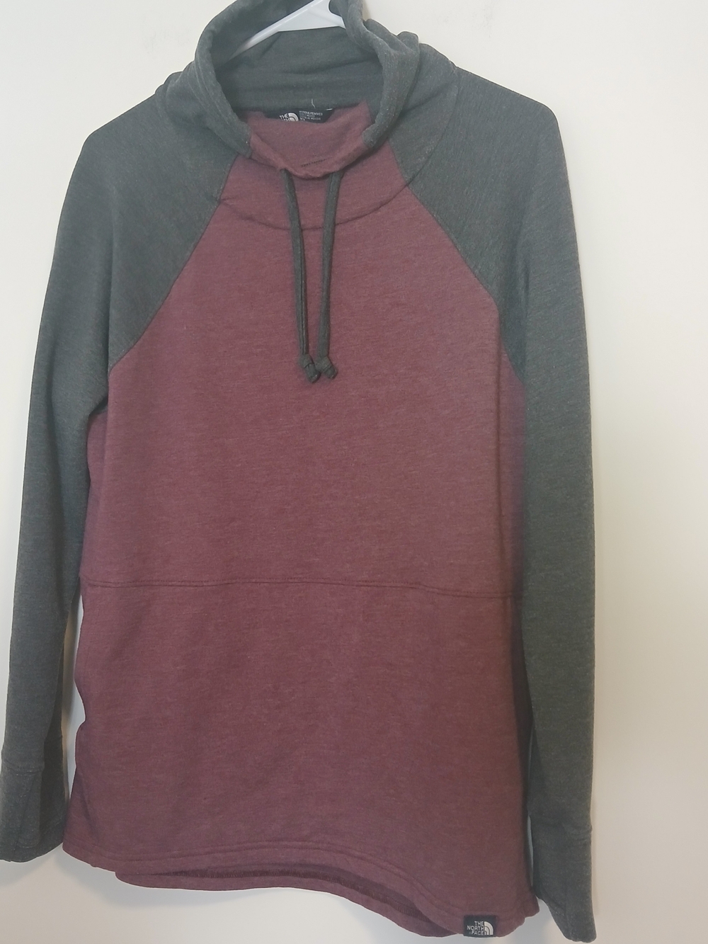 The North Face Women’s Maroon and Charcoal Turtleneck Pullover